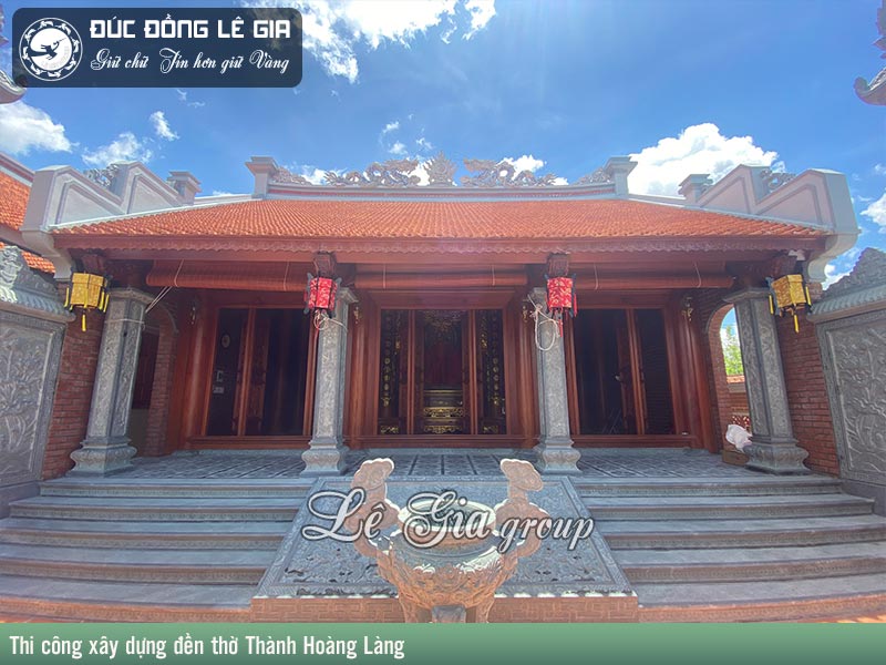 Thi công Đền thờ thành hoàng làng Văn Tràng