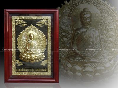 Tranh đồng Phật treo phòng thờ